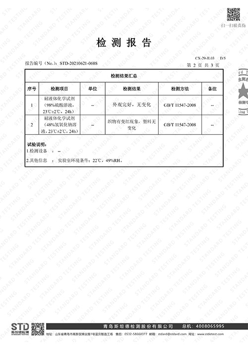 PVC透明法蘭保護(hù)罩檢測(cè)報(bào)告